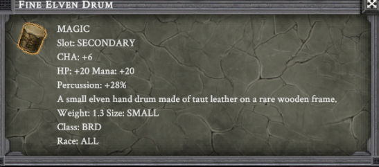 FINE ELVEN DRUM item card